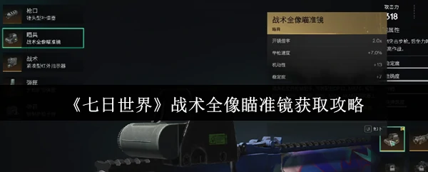 战术全像瞄准镜获取攻略