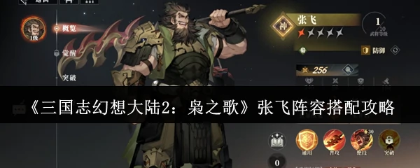 张飞阵容搭配攻略