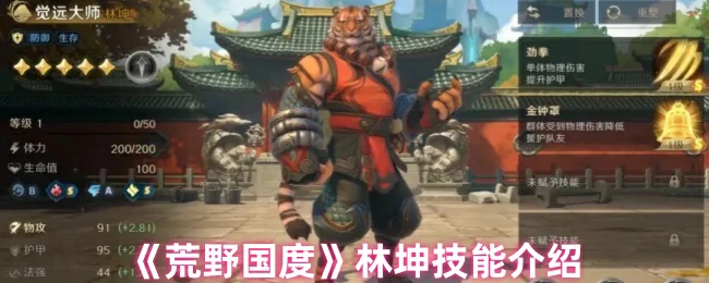 林坤技能介绍