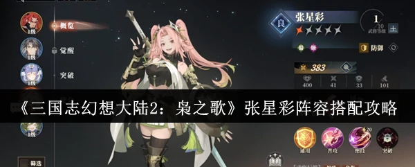 张星彩阵容搭配攻略