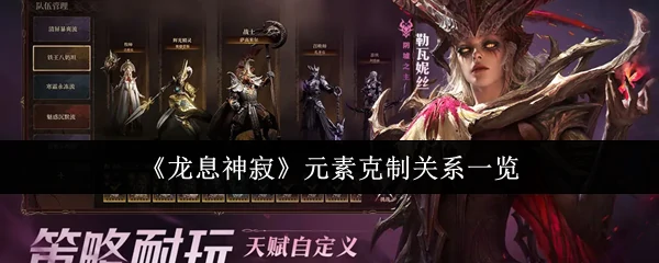 元素克制关系一览