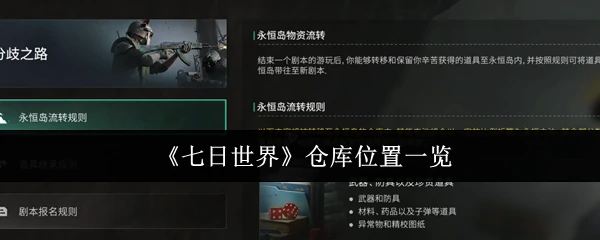 仓库位置一览