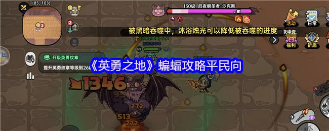 蝙蝠攻略平民向