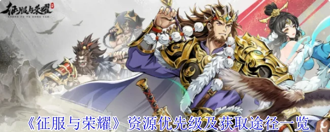 资源优先级及获取途径一览