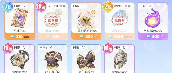 商店该买哪些资源