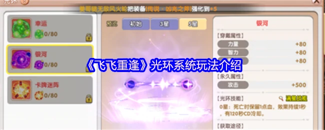 光环系统玩法介绍