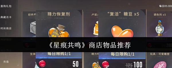 商店物品推荐