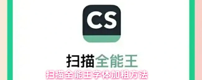 字体加粗方法