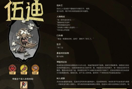 伍迪属性一览