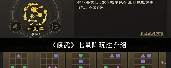 七星阵玩法介绍