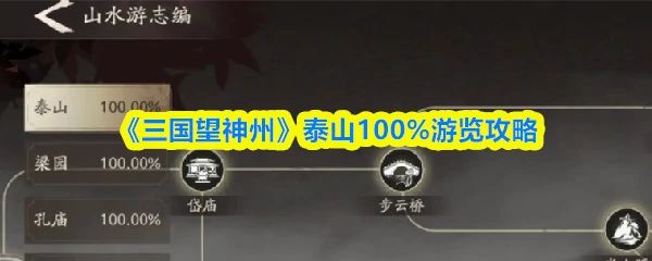 泰山100%游览攻略