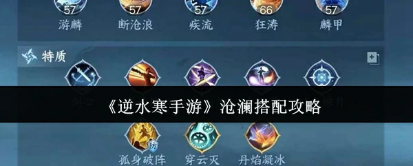 沧澜搭配攻略