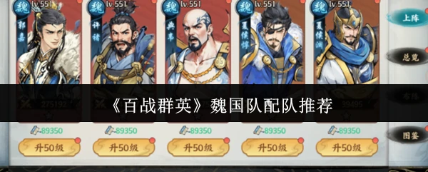 魏国队配队推荐