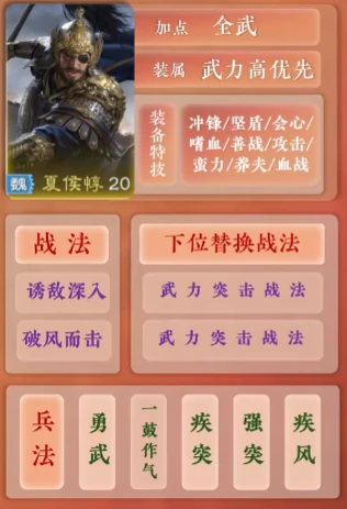 夏侯惇阵容搭配攻略