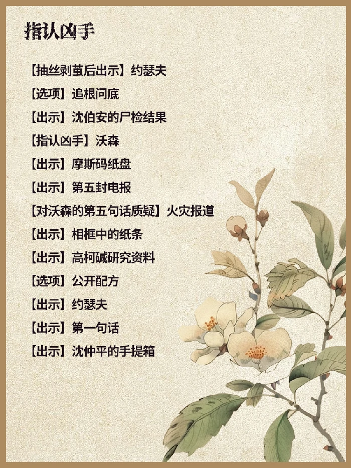 第六章申城迷局攻略