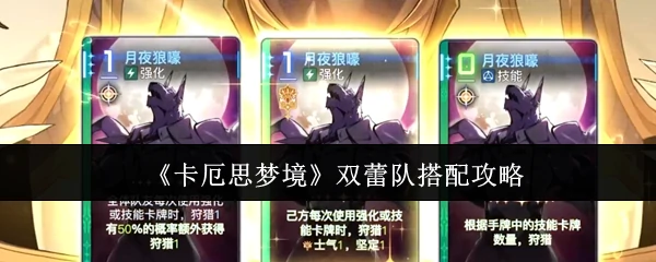 双蕾队搭配攻略