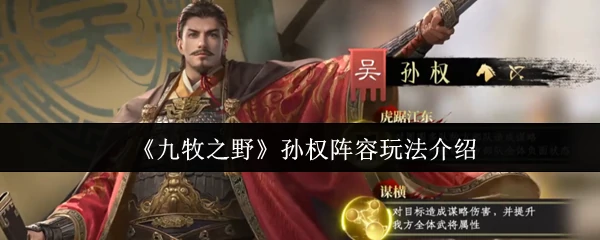 孙权阵容玩法介绍