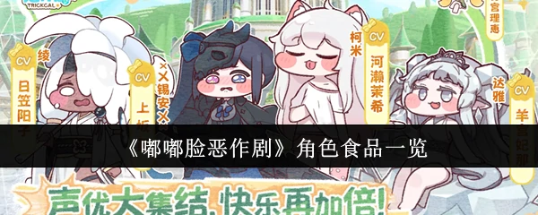 角色食品一览