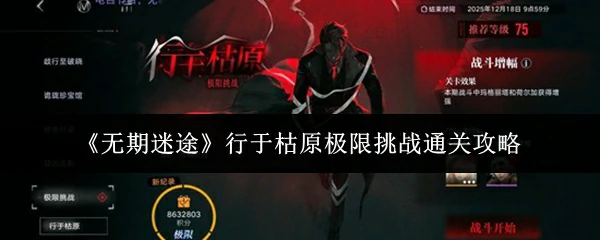 行于枯原极限挑战通关攻略