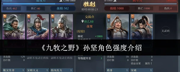 孙坚角色强度介绍