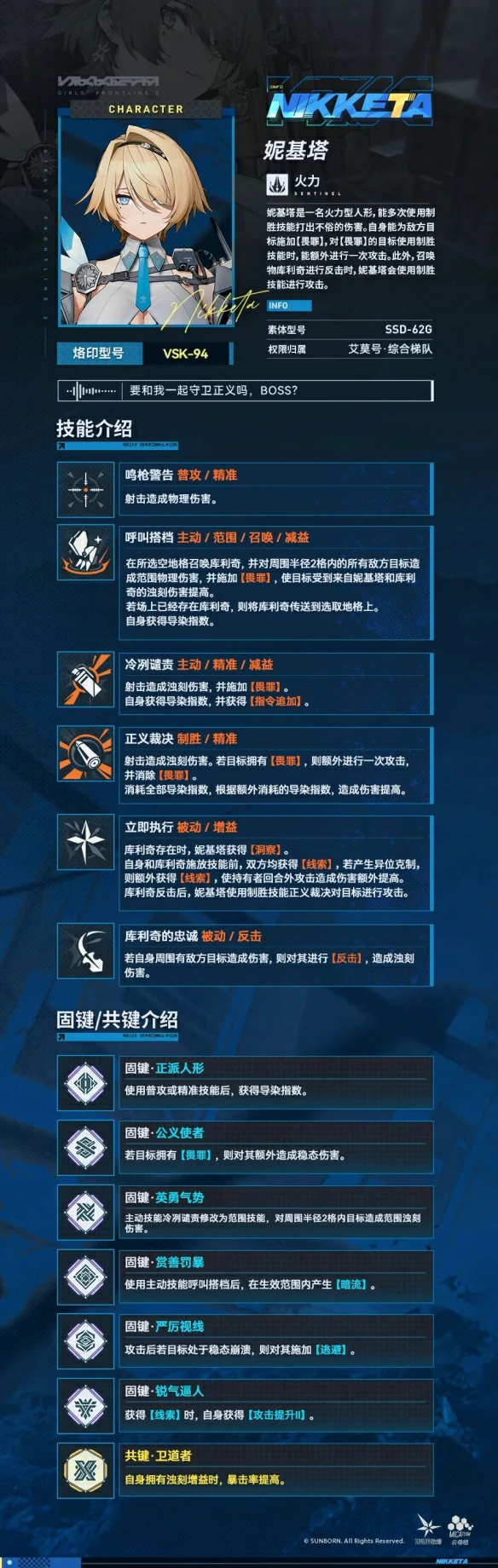 妮基塔技能介绍