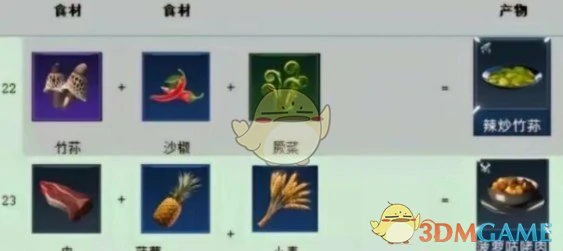 蔬菜类食材获取方式
