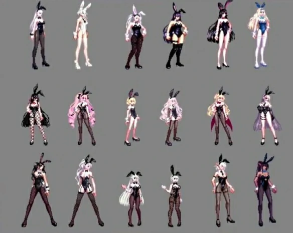 兔女郎时装外观全职业一览