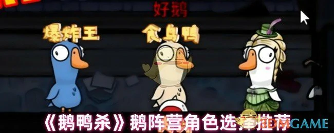 鹅阵营角色选择推荐