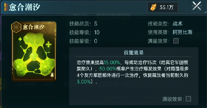 阿努比斯英雄技能及配队攻略