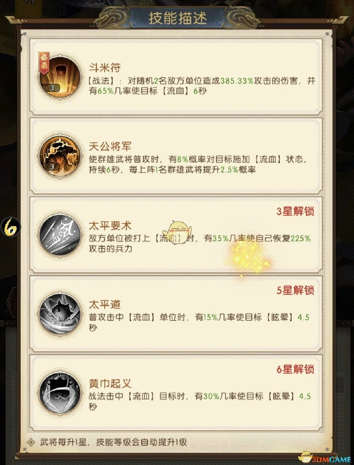 张角技能解析及定位