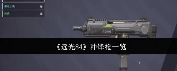 冲锋枪一览