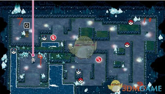 华蓝洞穴走法及矿石分布图