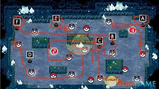 华蓝洞穴走法及矿石分布图