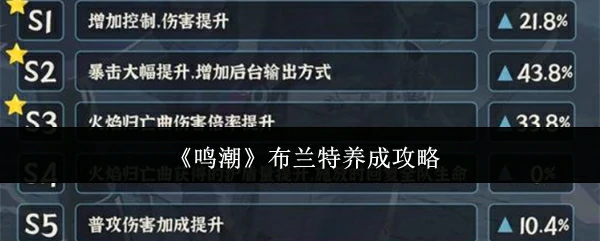 布兰特养成攻略