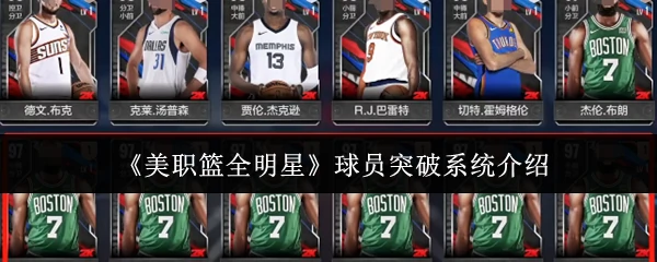 球员突破系统介绍