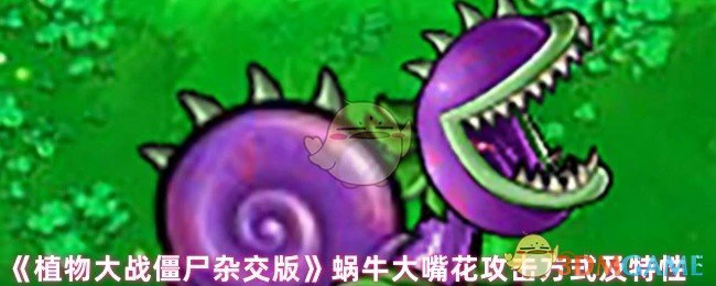 蜗牛大嘴花攻击方式及特性