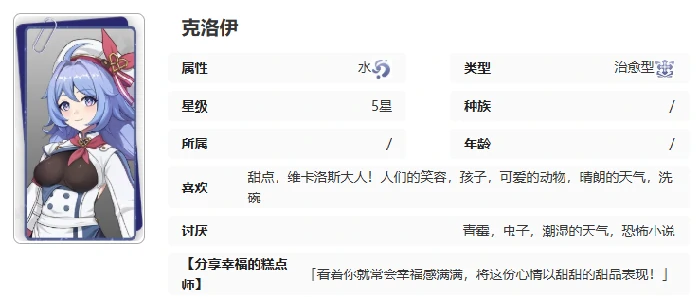 克洛伊技能介绍