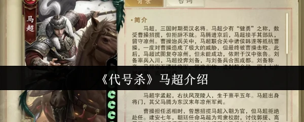 马超介绍