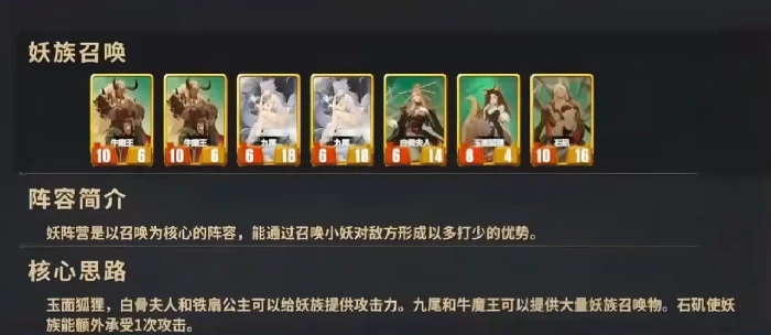 妖族召唤流玩法介绍