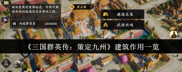 建筑作用一览