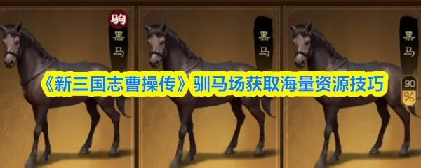 驯马场获取海量资源技巧