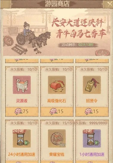 游园商店兑换指南