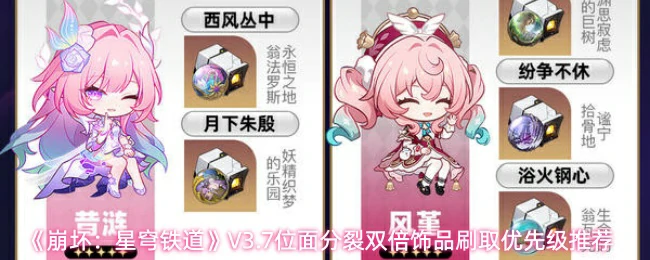 双倍饰品刷取优先级推荐