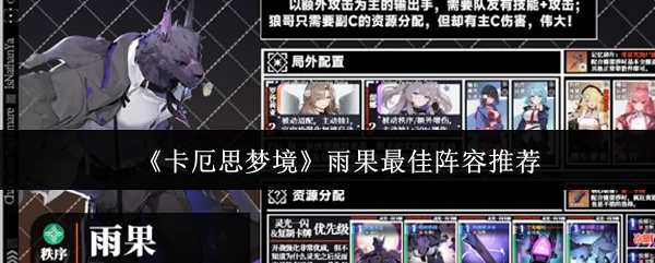 雨果最佳阵容推荐