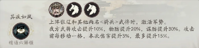 张辽天赋技能详解
