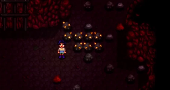 黄金矿石挖掘位置