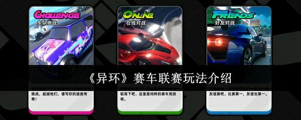 赛车联赛玩法介绍