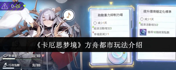 方舟都市玩法介绍