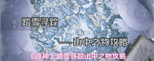 踏雪寻踪山中之物攻略