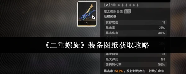 装备图纸获取攻略